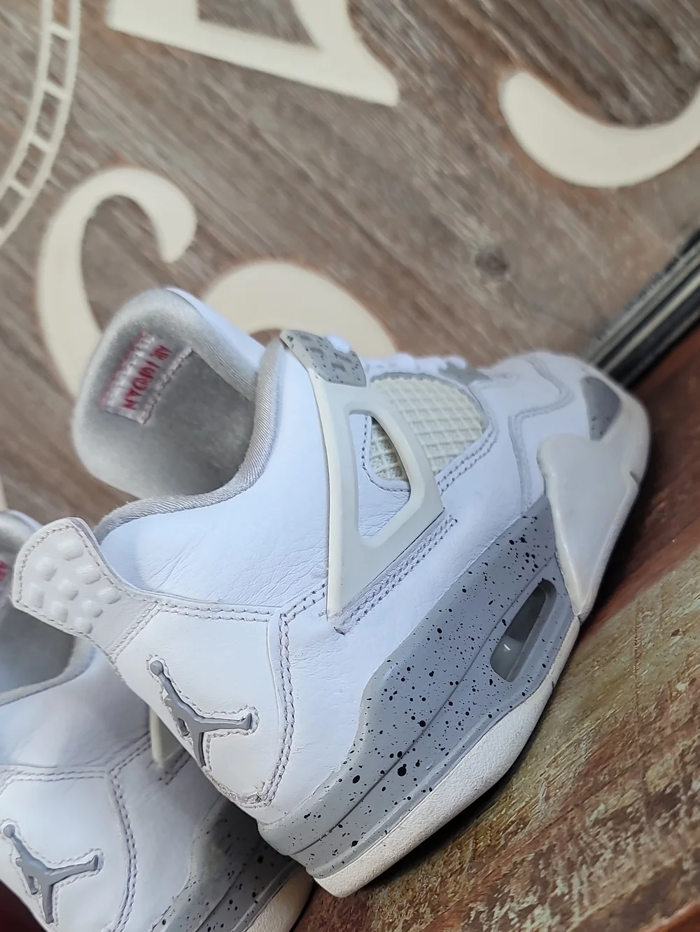 Nike Air Jordan 4 Retro 'White Oreo' Wmns 5.5 Good Condition, Fast Shipping.
